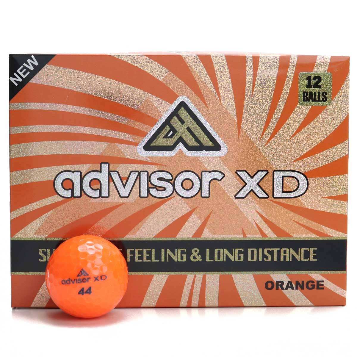 advisor アドバイザー ゴルフボール(12ピース） ADXD12P ゴルフボール ORANGE(オレンジ) ユニセックス