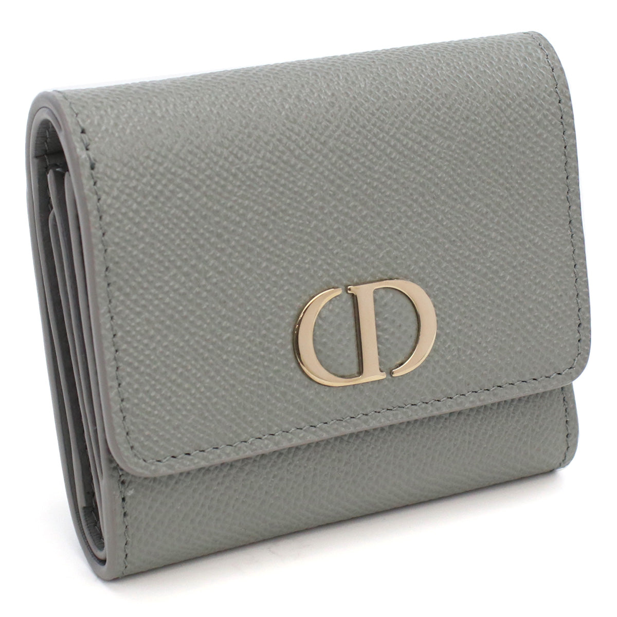 Dior ディオール S2057 三つ折り財布 グレー系 レディース