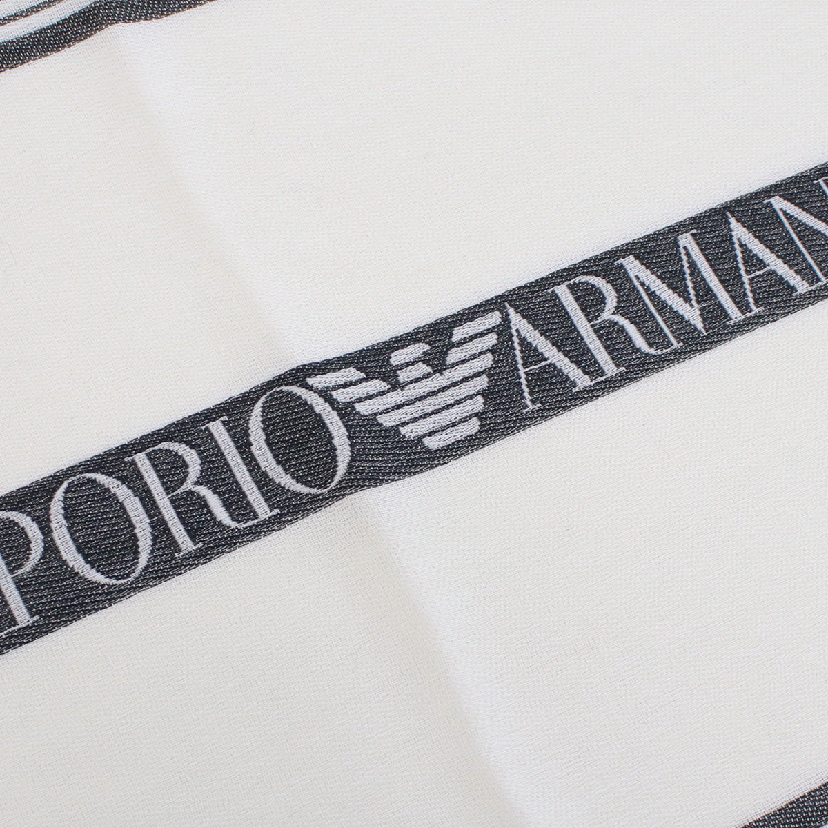 Emporio Armani エンポリオ・アルマーニ 625055 マフラー WHITE ホワイト系 メンズ