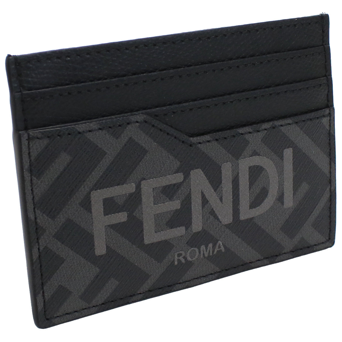 FENDI フェンディ 7M0333 カードケース グレー系 ブラック メンズ
