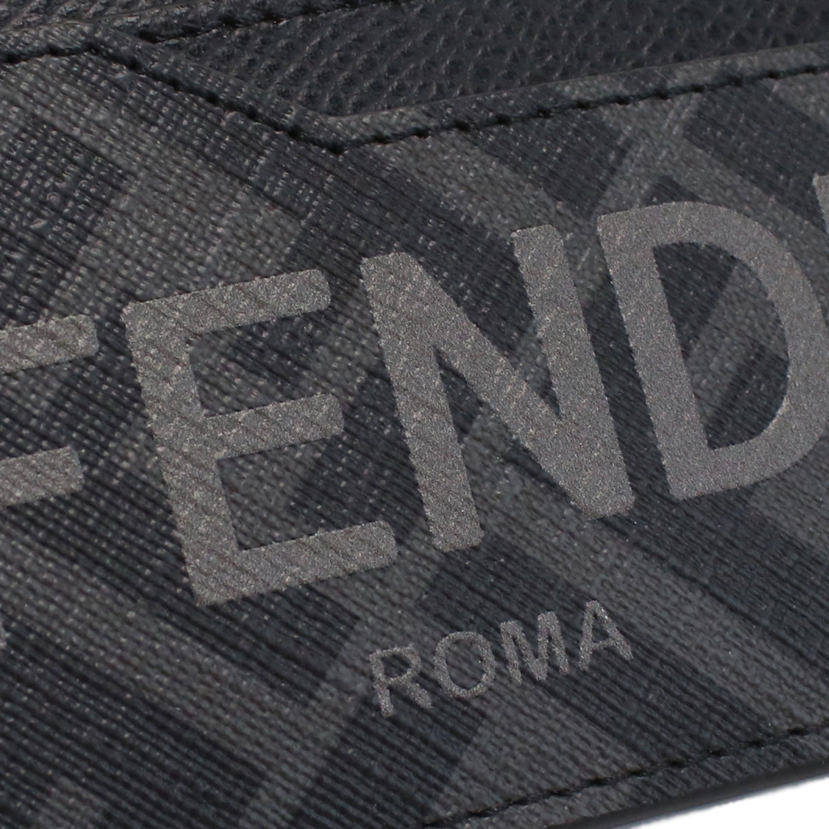 FENDI フェンディ 7M0333 カードケース グレー系 ブラック メンズ