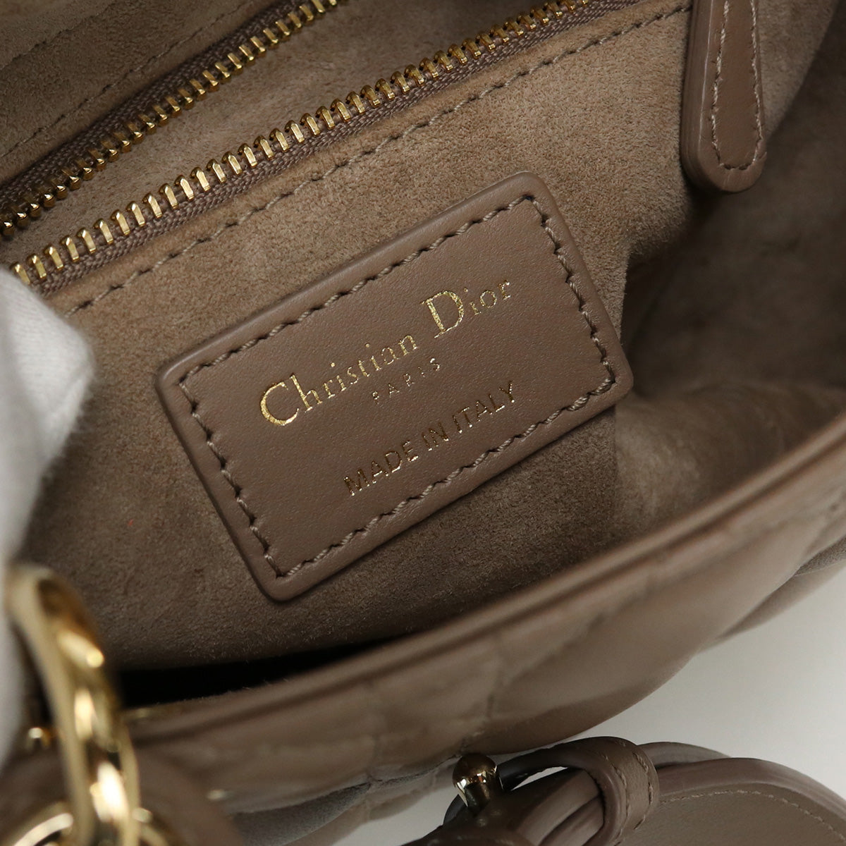 Christian Dior クリスチャンディオール カナージュ レディディオール M0538OCEA.M45M ハンドバッグ ラムスキン【中古】 レディース