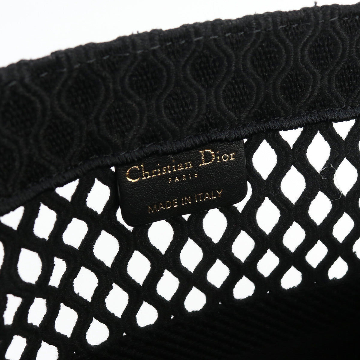 Christian Dior クリスチャンディオール  ブックトート メッシュ M1263 UWRA M911 トートバッグ キャンバス【中古】 レディース