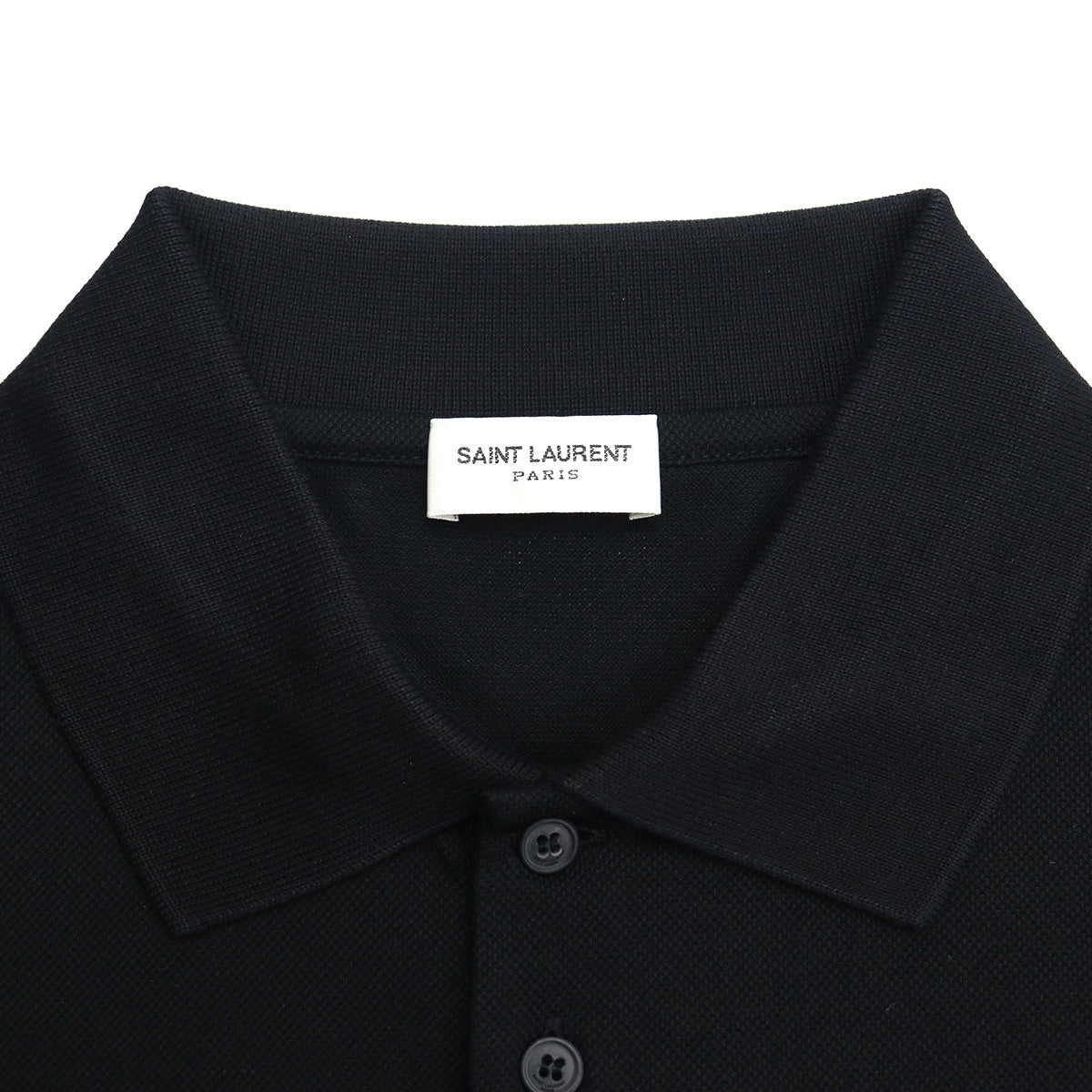 SAINT LAURENT サンローラン 554052 ポロシャツ ブラック メンズ